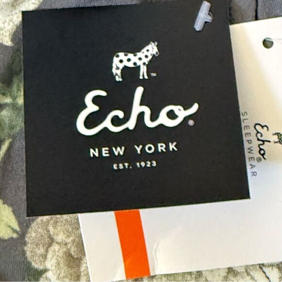 New With Tags Echo Sleepwear “Modern Bloom” Pajama Pants  with Pockets Size Med - Picture 13 of 13